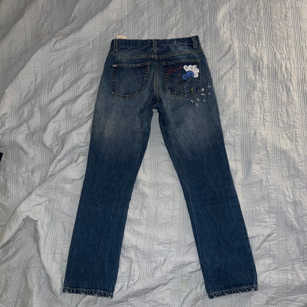 Alice & Olivia graphic jeans - size 25 - Picture 6 of 7